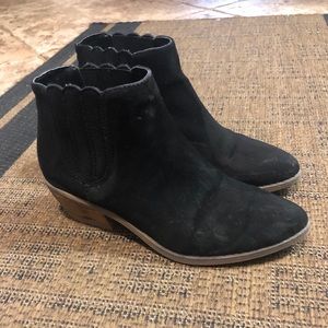 Calling it Spring Black Booties
